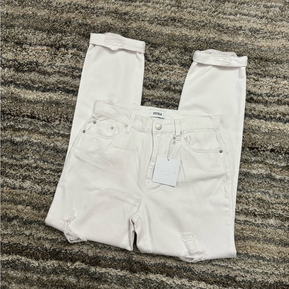 Pistola High Rise Jeans Sz 26 NWT | Pistola Presley High Rise Relaxed Roller NWT - Picture 11 of 14